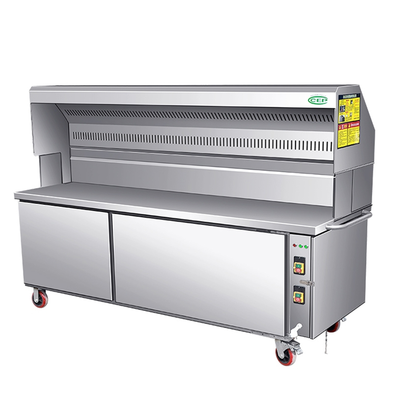 闪电客烧烤车商用夜市摆摊架子机器移动户外木炭净化烧烤炉