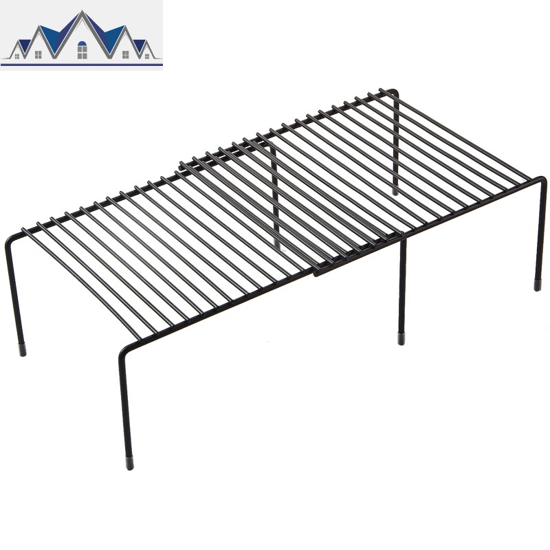 可伸缩铁艺厨房置物架橱柜碗碟架厨具沥水收纳架家用调味品架子_14_744高清大图