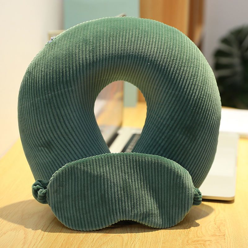 u型枕记忆棉护脖子颈椎枕旅行家居枕卡通学生白领午睡靠枕可拆洗