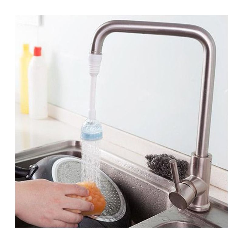 水龙头防溅水过滤器延伸器净水器家用厨房增压花洒喷头自来水家用|天空蓝 2个装(简易颜色随机)