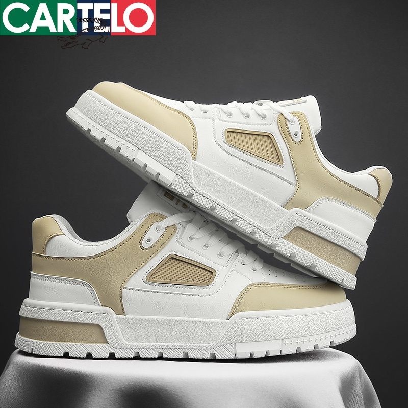 [线下专柜同款]卡帝乐鳄鱼(CARTELO)新款厚底潮鞋休闲鞋男鞋小白鞋板鞋