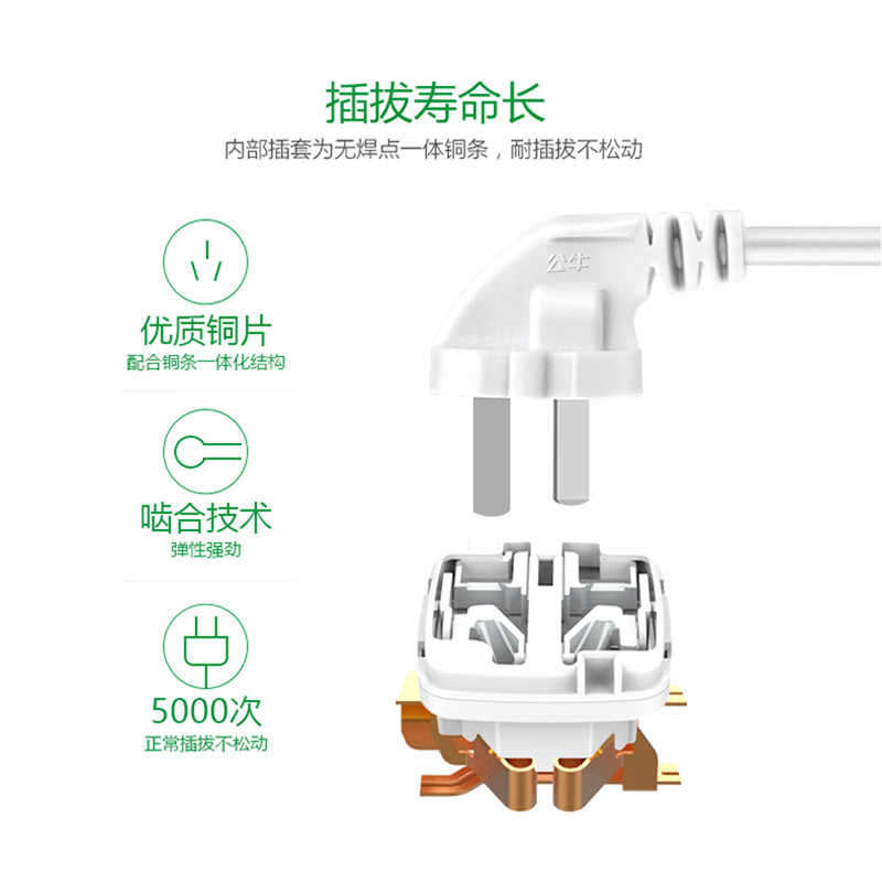 公牛 插座1.8米