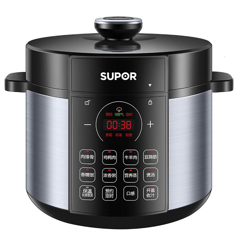 苏泊尔(SUPOR)苏泊尔(SUPOR)电压力锅5升家用一锅双胆 全自动智能电高压锅电饭锅开盖收汁SY-50YC8186
