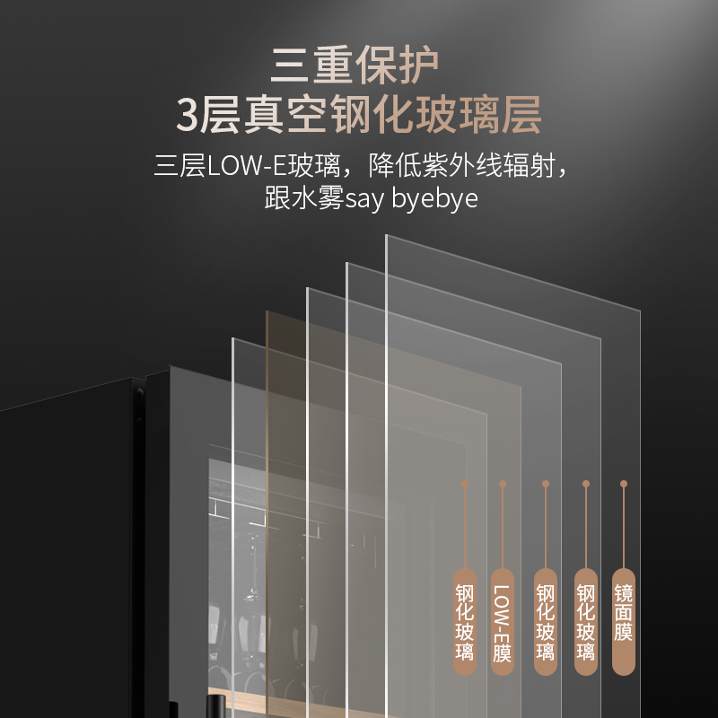 名萨帝(mInGSADI) 变频压缩机风冷红酒柜 家用恒温红酒柜 单温直立/嵌入式冷藏展示柜
