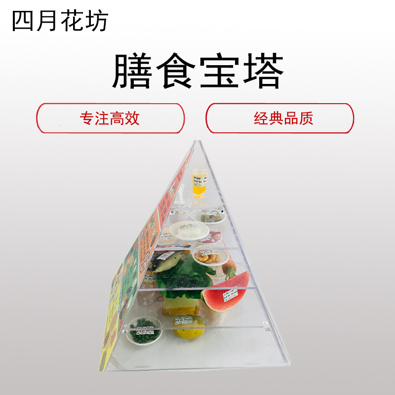 四月花坊(SYHF)2016平 衡 膳 食宝塔模型(营养金字塔 仿真模型)