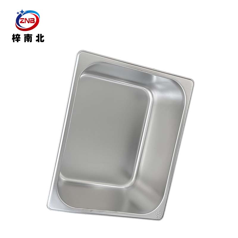 梓南北 304不锈钢1/2份数盆含盖 33*26.5*10cm 套高清大图