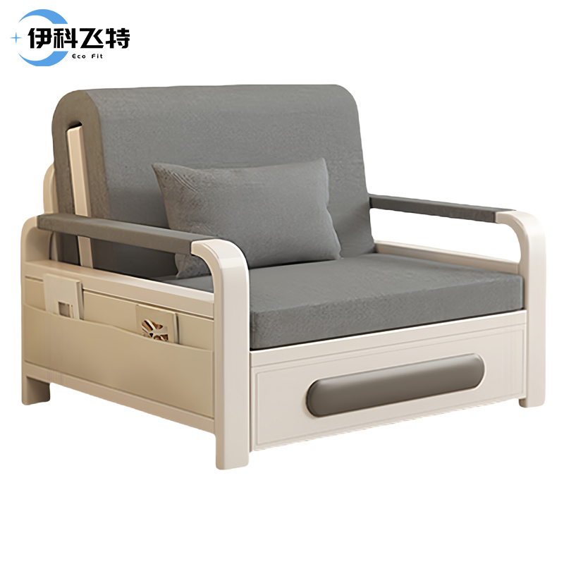 伊科飞特折叠沙发 灰色 沙发床储物880*780*850mm张