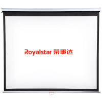 荣事达 专业投影 投影机配件 电动伸缩幕布100寸 16:9 宽屏幕比168度可视角度 耐用平整 静音