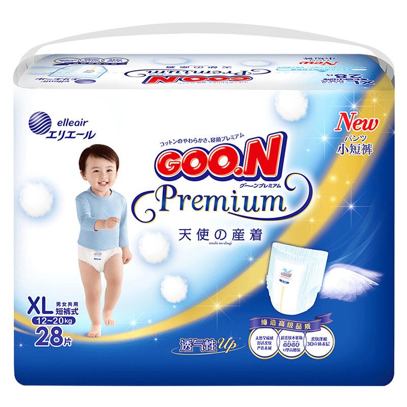 大王(GOO.N)天使系列 拉拉裤 加大号 (XL号) 28片(12kg-17kg)