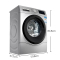 博世(BOSCH) XQG65-WLU244680W 6.5公斤 变频 15分钟快洗 婴幼洗 筒清洁 滚筒洗衣机(银色)