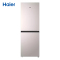 海尔(Haier)201升两门冰箱 时尚彩晶面板 黑金净味 两档变温抽屉 租房小冰箱 BCD-201WGHC290Y1
