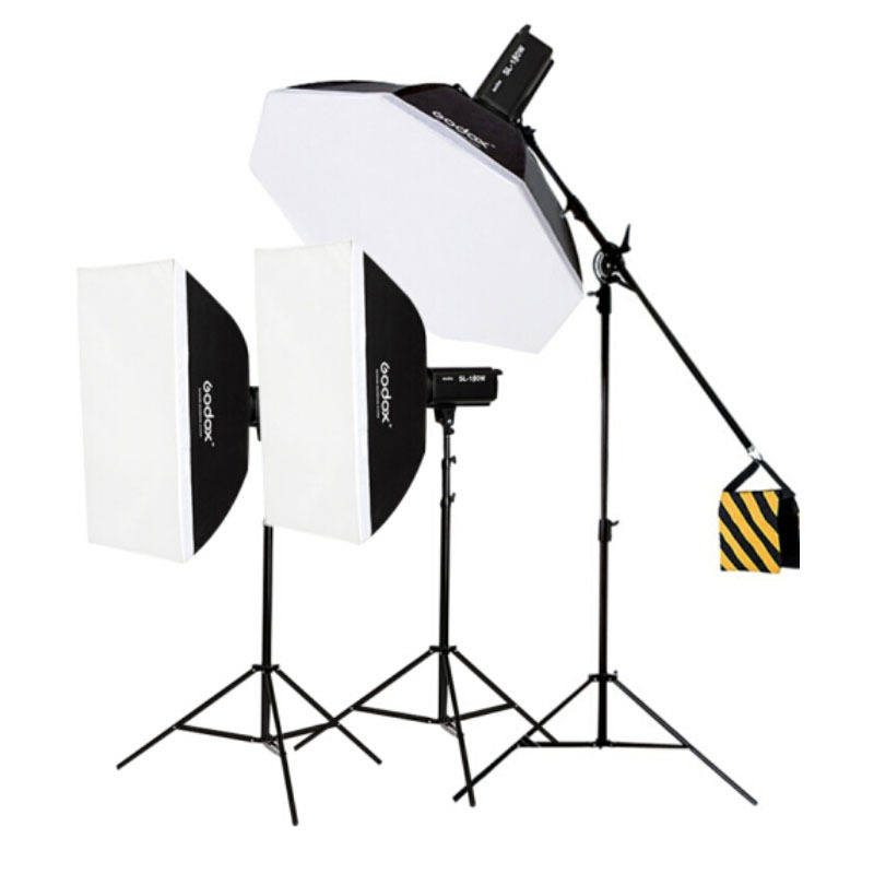 神 牛(Godox) SL-150W直播补光灯LED摄影灯(常亮补光 三灯套装)