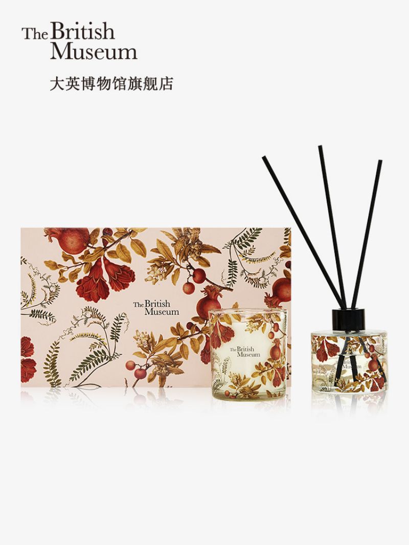 大英博物馆新巴洛克系列香薰蜡烛套装富贵花礼盒高清大图