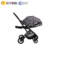 elittle逸乐途小恐龙婴儿推车双向轻便高景观可坐可躺折叠宝伞车