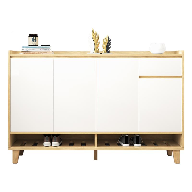 森美人北欧鞋柜家用口大容量简约现代多功能厅玄关柜客厅储物收纳柜高清大图