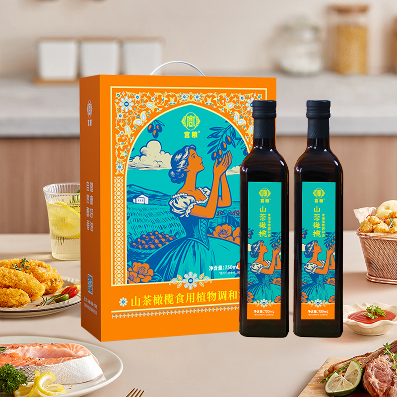 宫粮 山茶橄榄调和油——小两口750ml*2瓶HC高清大图
