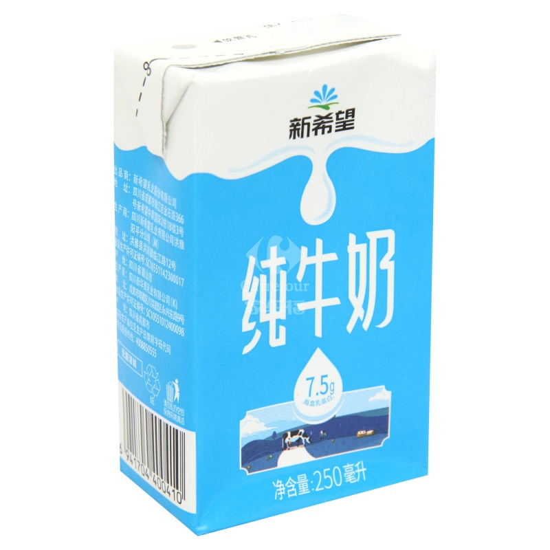 新希望利乐砖纯牛奶250ml