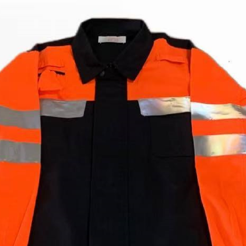 铁冠 高可视性警示橘红色夏季工作服 TGFS-82 套高清大图