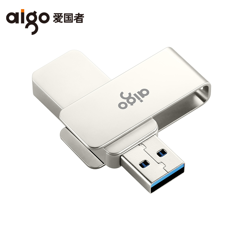 爱国者（aigo）U330 16G 全金属旋转U盘 电脑U盘 USB3.0高速传输 车载U盘 爱情定制版