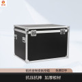 京州作业箱器材箱物资箱黑色铝合金航空箱指挥设备运输箱 1000*800*600mm带轮