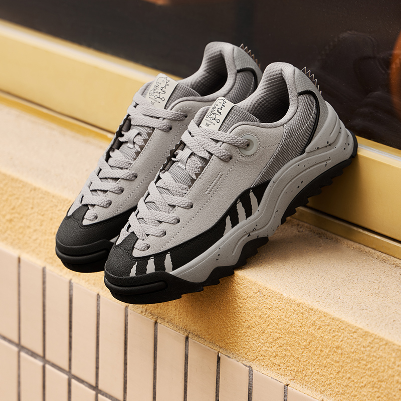 恐龙鞋丨361°女鞋运动鞋新款休闲鞋子厚底百搭平底板鞋女款