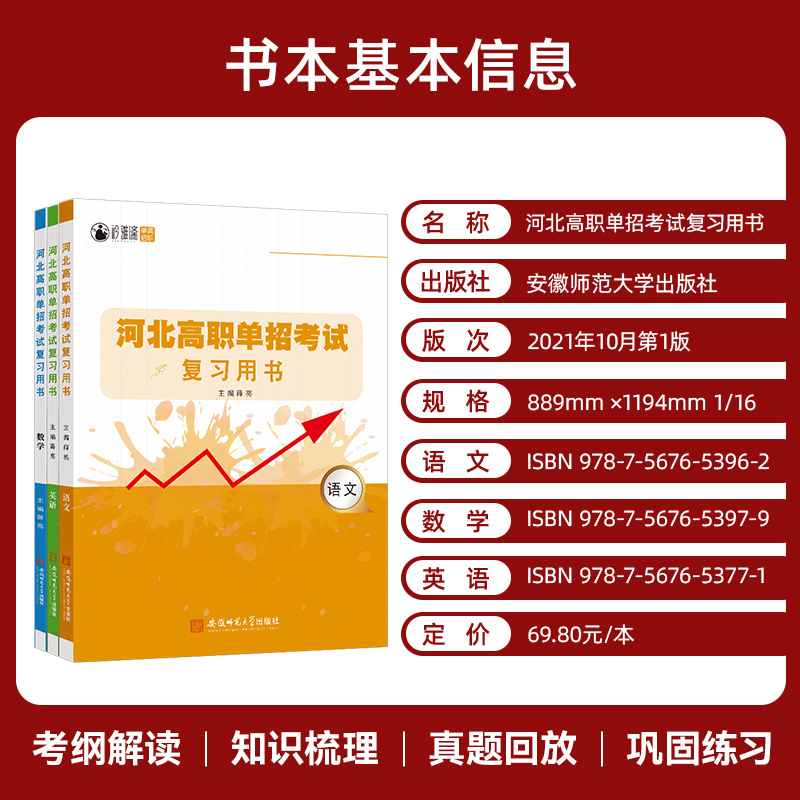 考试六类[六大类+语数英]模拟卷/套装 高中通用 [正版]2025年新版河北大类高职单招考试语文数学英语模拟试卷复习资料