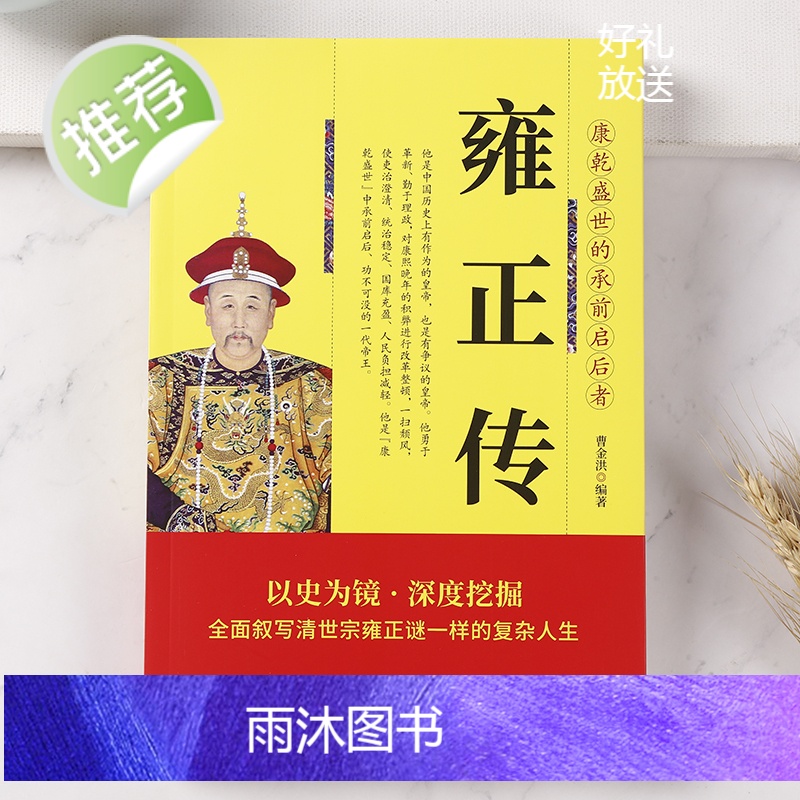 正版 清世宗雍正传 中华历代帝王传古代历史名人皇帝大传 清朝皇帝乾隆康熙顺治传读古代王朝兴衰史政治历史人物传记书籍书高清大图