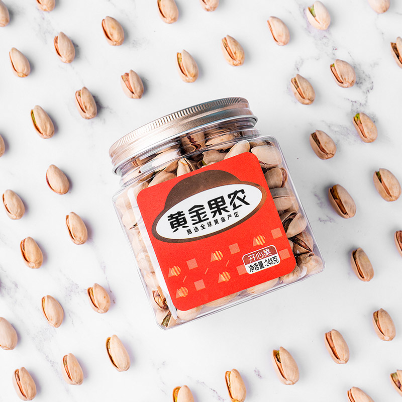 黄金果农开心果 248克大罐装 香脆可口美味零食高清大图