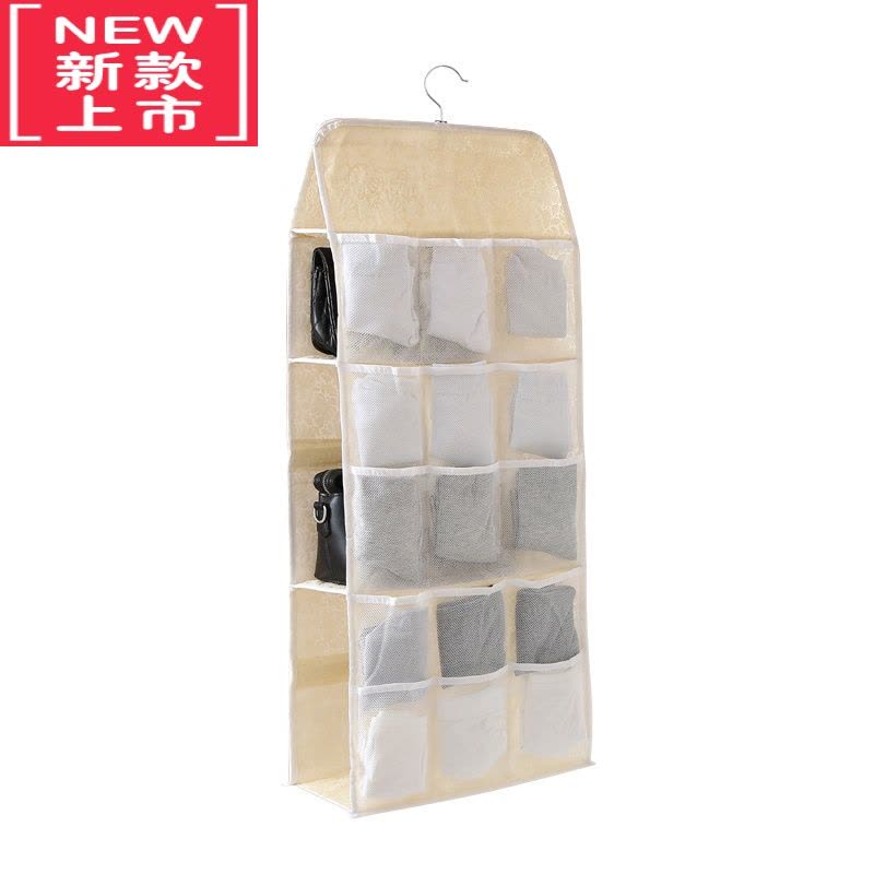 可莉允悬挂式内衣收纳挂袋内裤袜子文胸收纳袋悬挂式衣柜衣橱包包整理袋图片