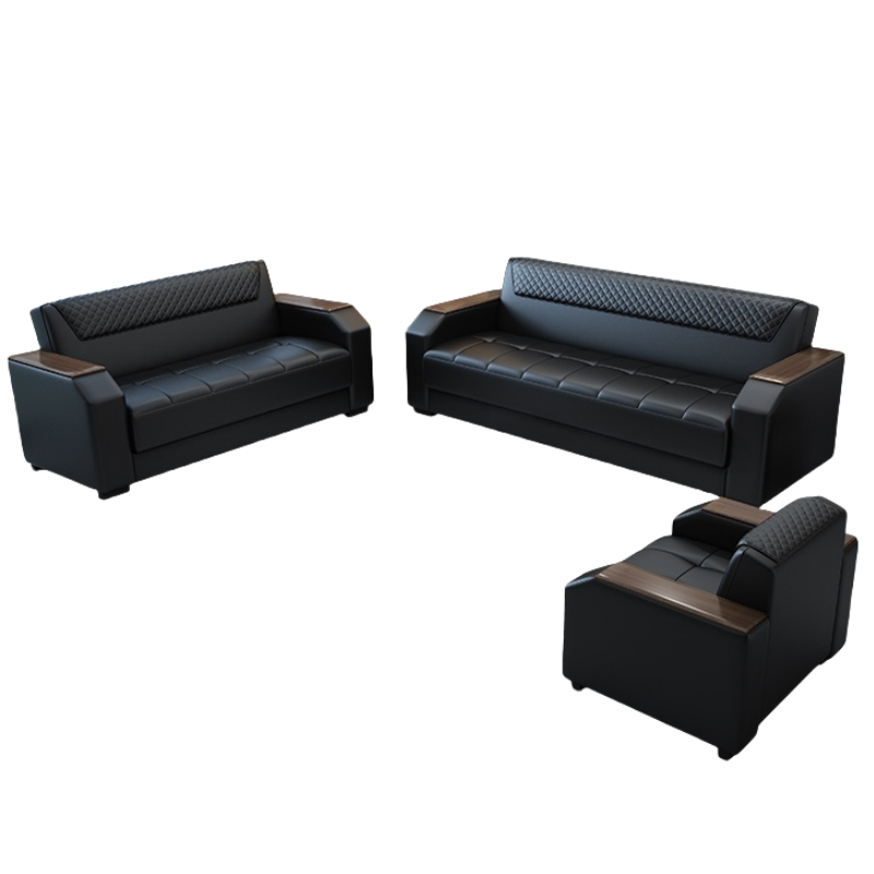 悦兴诚商务沙发套装185*78*78cm(1+2+3)套高清大图