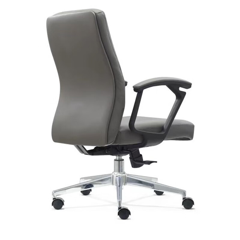 双朗 西皮办公椅 SL-058BX 620*670*1050mm 灰色 1张高清大图