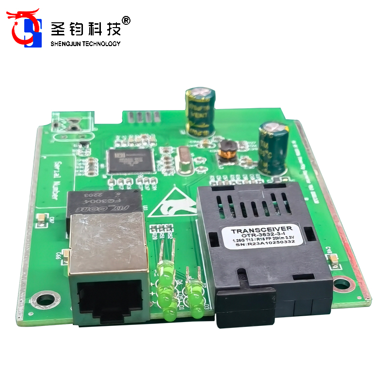 圣钧科技 SHENGJUN TECHNOLOGY 机架式收发器单板 双纤单板百兆1310/1550+个高清大图