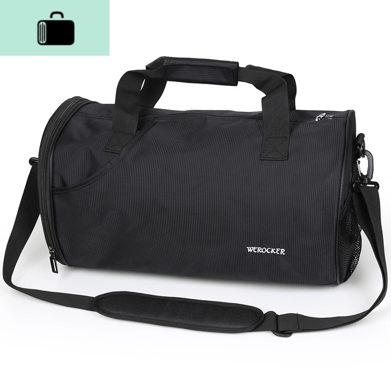 健身包男干湿分离圆筒单肩斜挎包大容量手提袋潮牌运动训练篮球包NEWLAKE高清大图