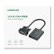 绿联(Ugreen)CM513 0.15米VGA转HDMI 1080P 带3.5mm音频 USB-C供电主体带线15