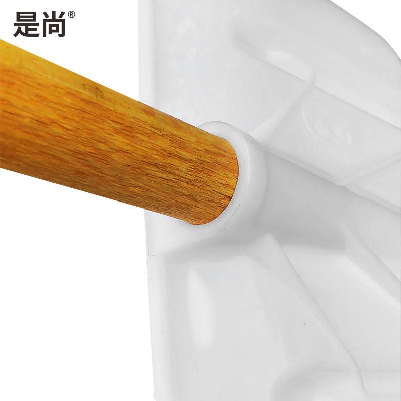 是尚 塑料推雪铲 加厚塑料锹除雪锹 大号带木柄 10把
