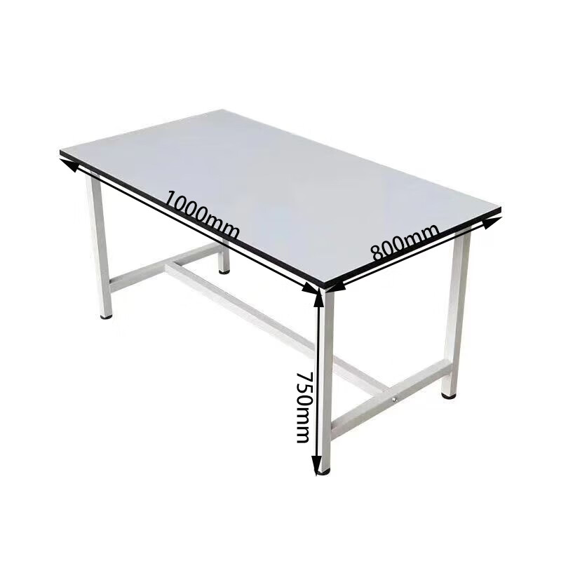 晋舰白板防静工作台车间流水线操作台快递打包检验台装配桌100*80*75高清大图