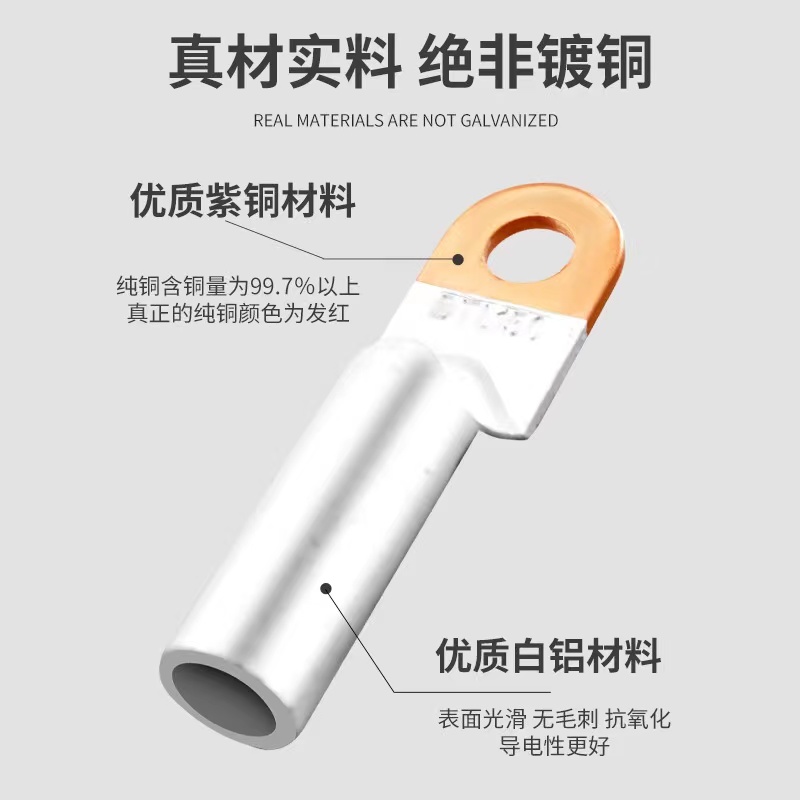 伟鹏双兴 铜铝鼻子DTL接线端子 DTL-25mm²个高清大图