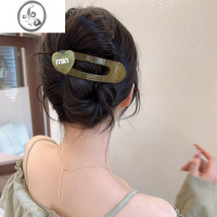 JiMi韩系简约发夹女后脑勺高级感百搭盘发一字夹大号气质鸭嘴夹子头饰