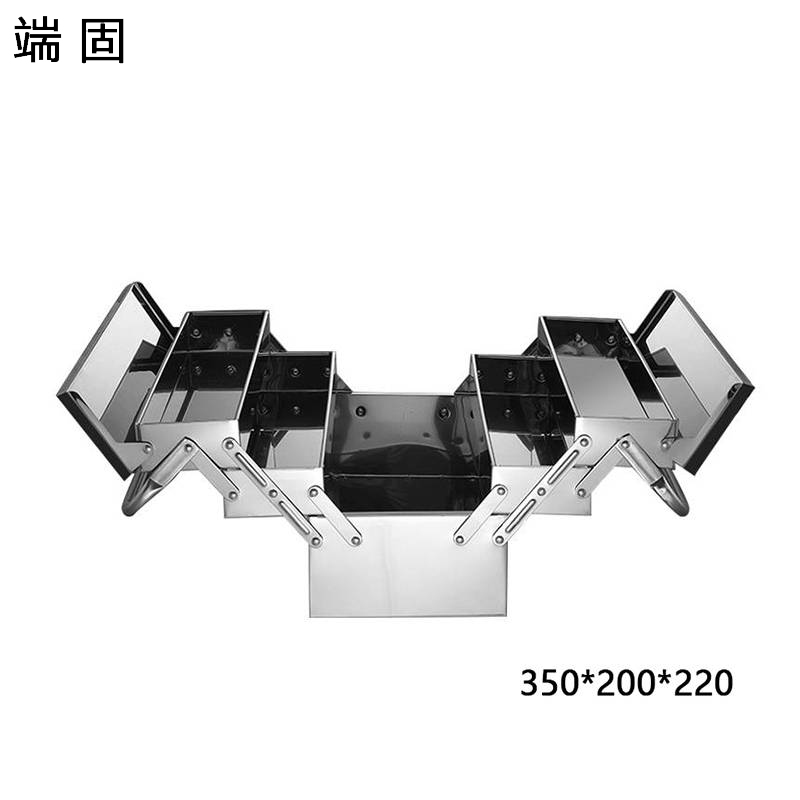 端固不锈钢工具箱三层五斗标准款/个高清大图