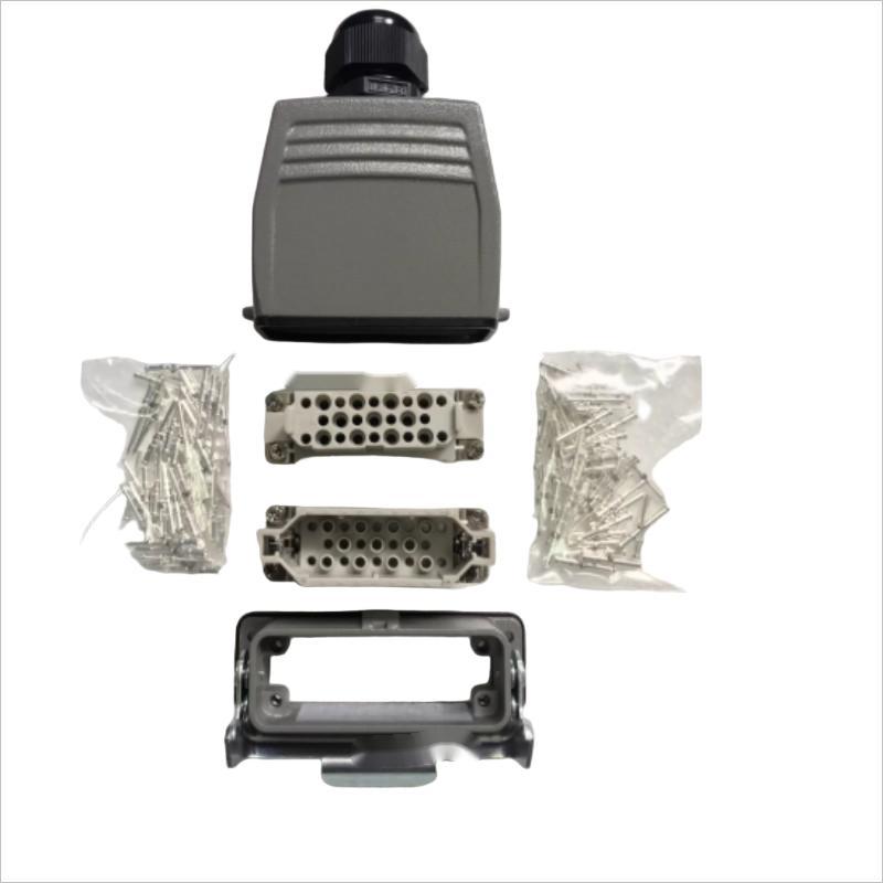 连接器 定制6YG模块72芯插座绝缘体铰接框104组件插孔罩座组件配满针 配满1.0针 单位:套 货期15天高清大图