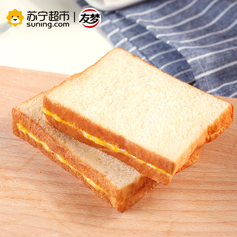 友梦 糕点 芒果夹心吐司面包1000g(糕点礼盒)
