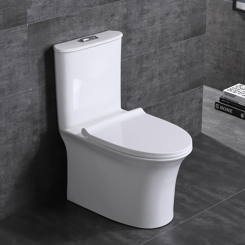 陶瓷家用大管道薄水箱马桶防堵座连体便器虹吸式大管道大冲力坐便器