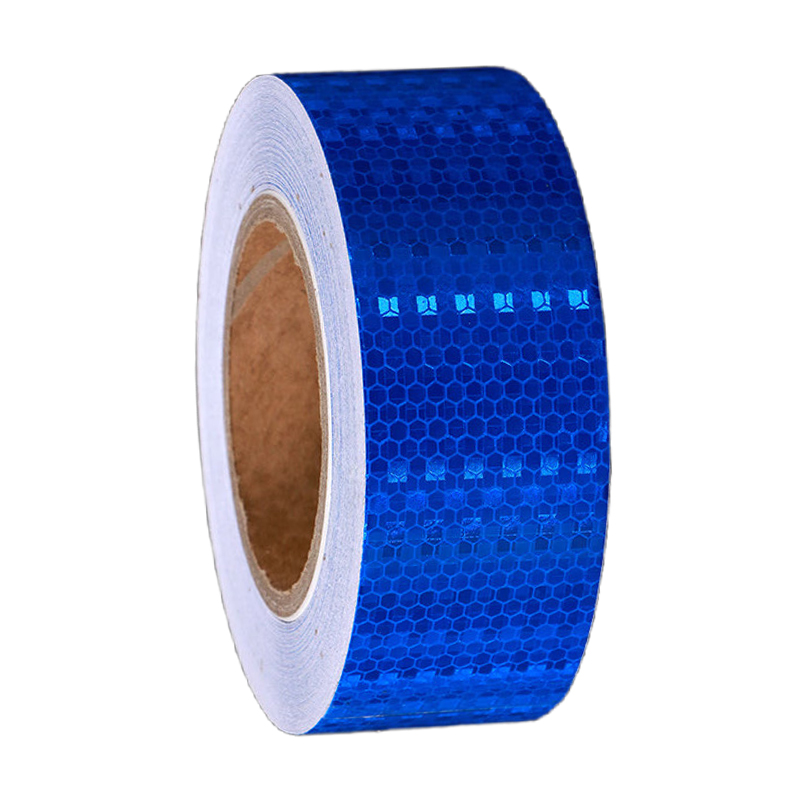 途务 反光警示胶带 蓝色晶格5cm*25m 卷高清大图