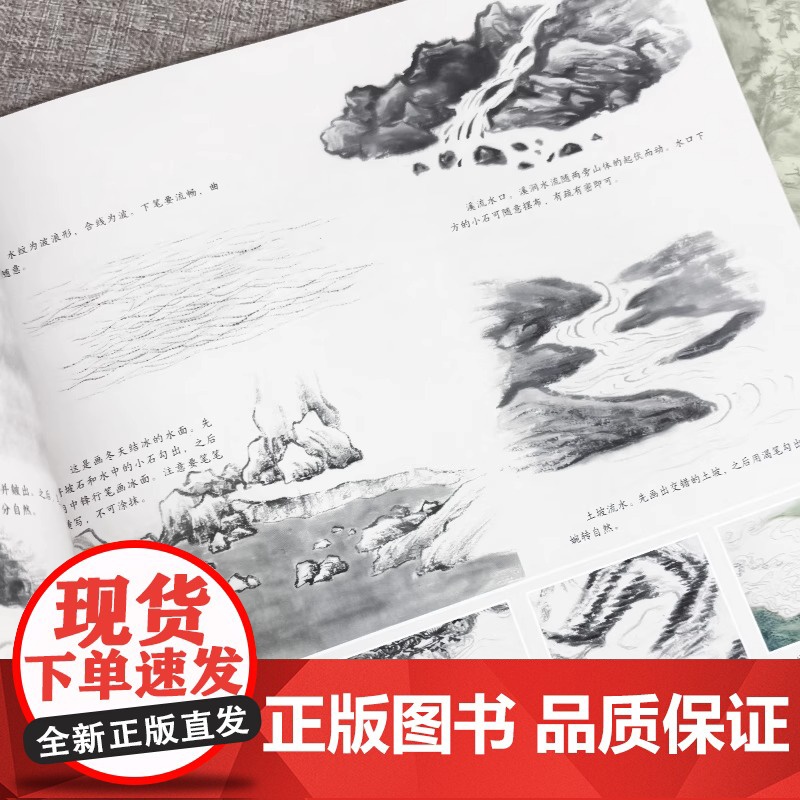 [视频教学]仿古山水画技法丛书 清四王 清四僧山水画解析 中国古代山水画名家经典名作中国画技法山水画绘画教程书 福建美术高清大图