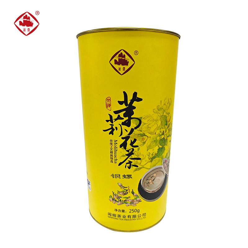 崟露茉莉花茶银螺250克桶高清大图