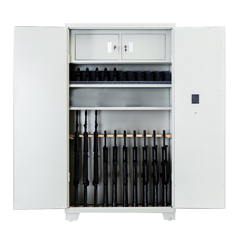 苏美特 枪柜加厚钢制柜保管柜带滚轮款军绿色定制款智能指纹款枪柜弹药柜专用柜 1500高 1800高高清大图