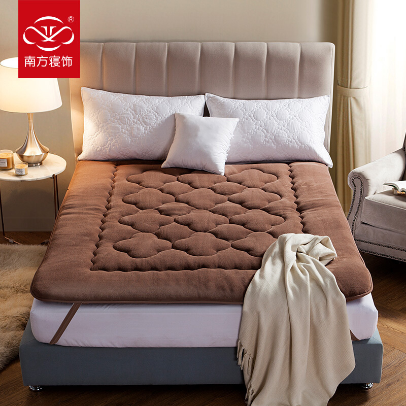 南方寝饰床垫1.8m床褥子1.5m双人被褥学生宿舍单人榻榻米报价_参数_图