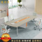 鑫金虎 时光榆木系列会议桌办公桌长条桌洽谈桌 2.4m