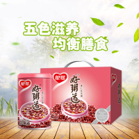 [苏宁超市]银鹭 好粥道薏仁红豆粥 280g*12 速食粥(新老包装随机发货)