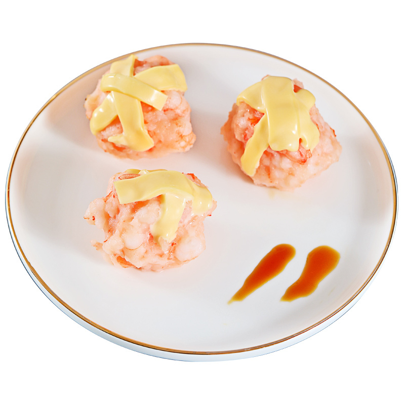 滑专家qqking芝士虾滑半成品菜虾滑虾丸火锅食材200g包